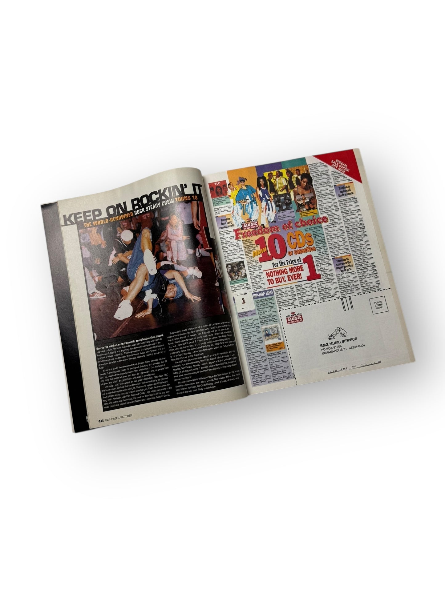 RAP PAGES 'KRS-ONE’ OCTOBER 1995 ISSUE