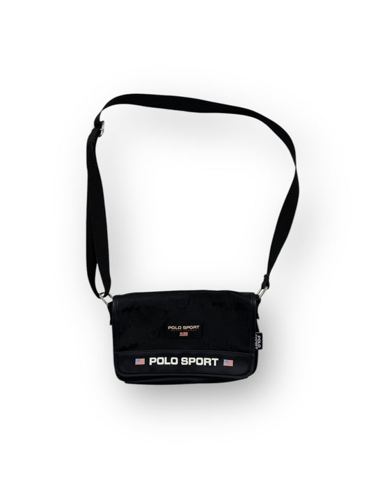 Polo Sport Black Vintage Cross Body Bag