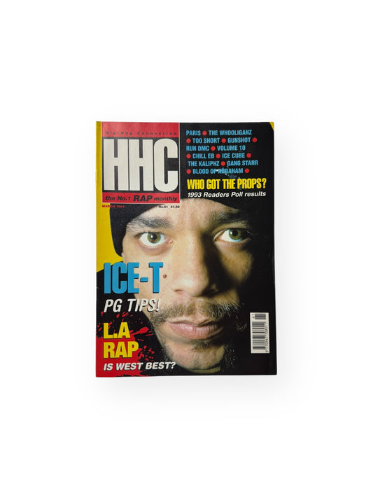 HHC ICE-T 'PG TIPS IS WEST BEST?' MARCH 1994