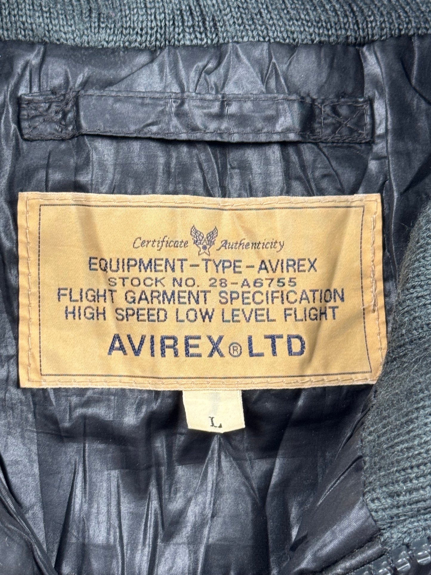 Avirex USCG AF-75 Black Jacket