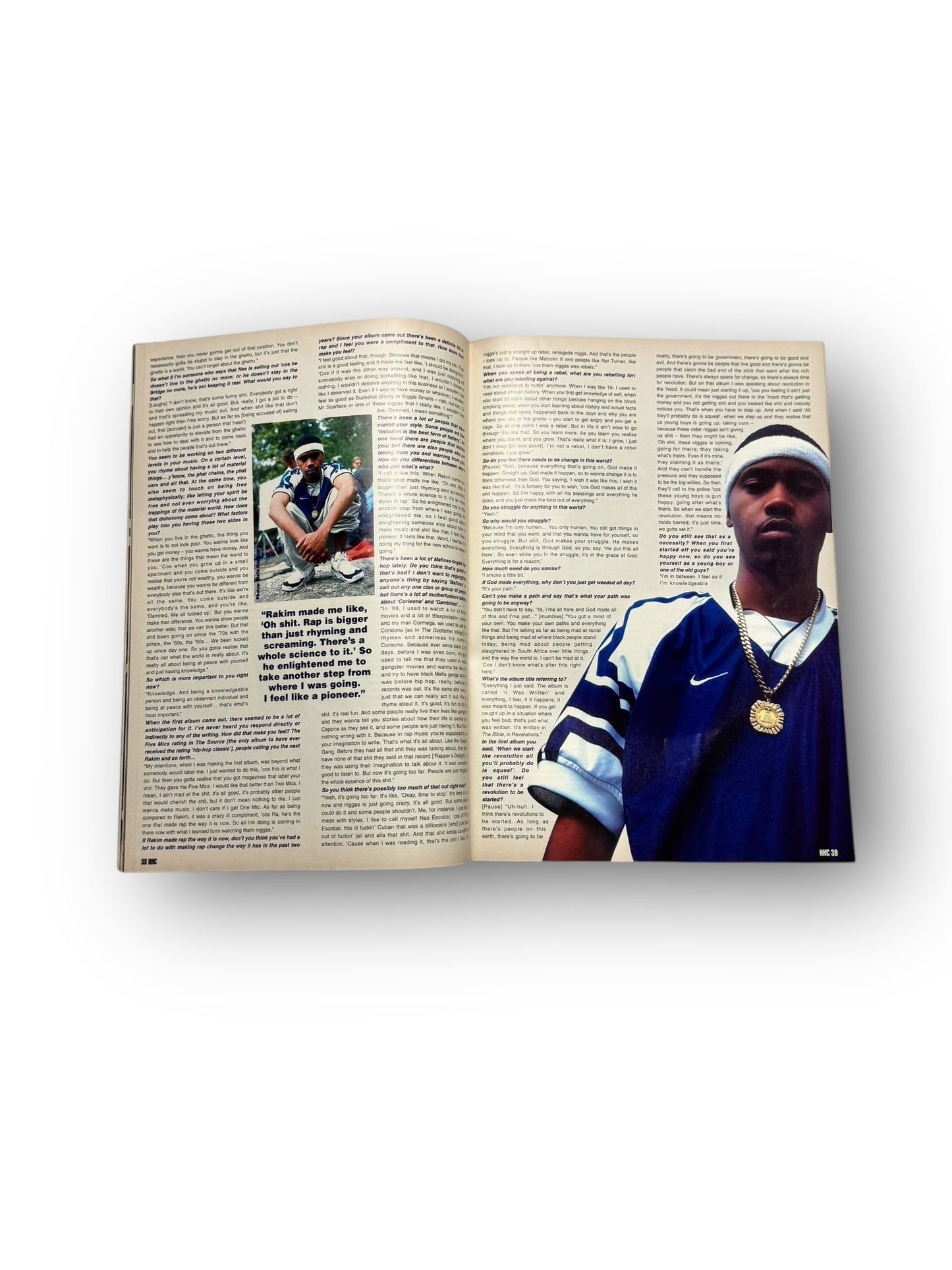 Hip Hop Connection Nas Exclusive 'The Gospel Truth' August 1996 Issue